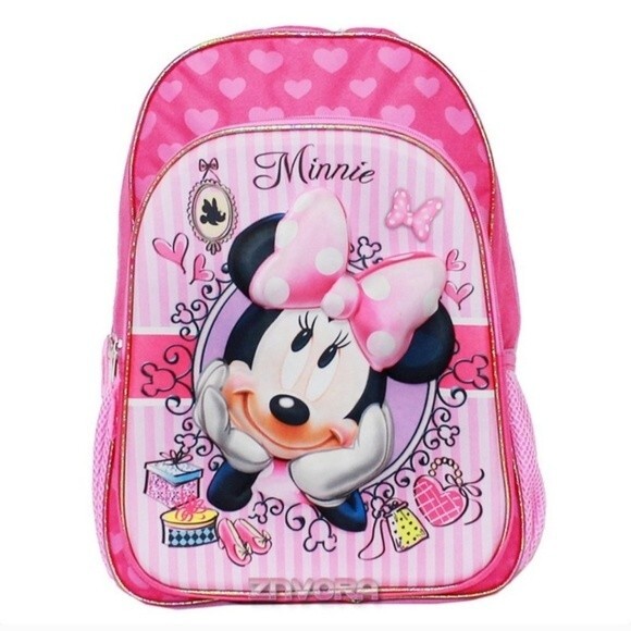 Disney Minnie Mouse Pink New Pop Out 3D Backpack - Picture 1 of 12
